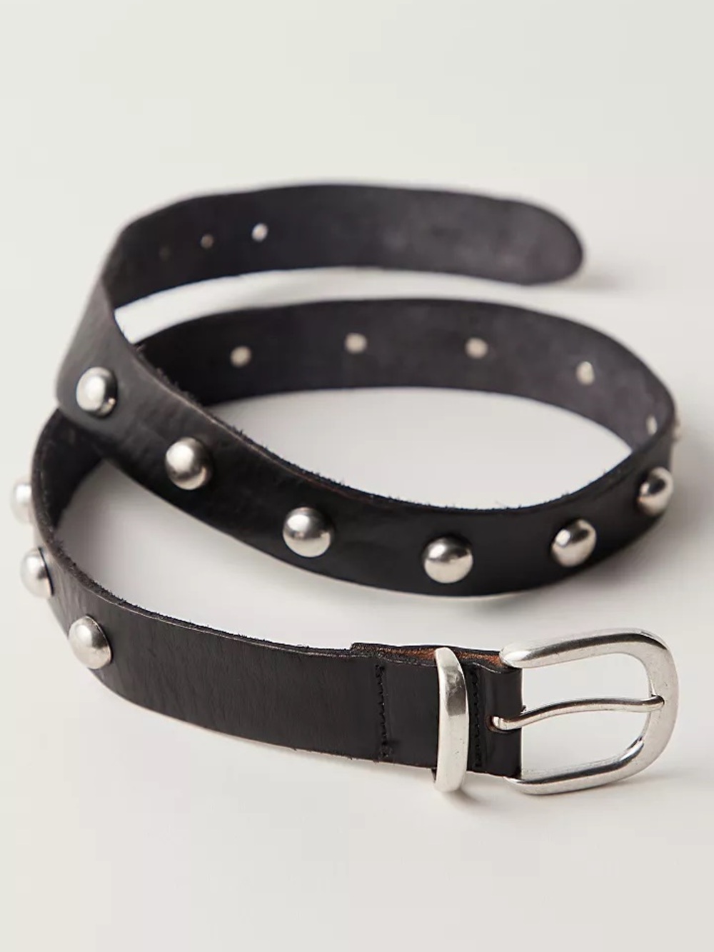 Zara Studded Black Leather Belt ! NWT size s!